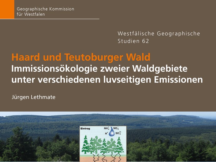 Titelbild des Bandes 62 "Immissionsökologie von Haard und Teutoburger Wald"